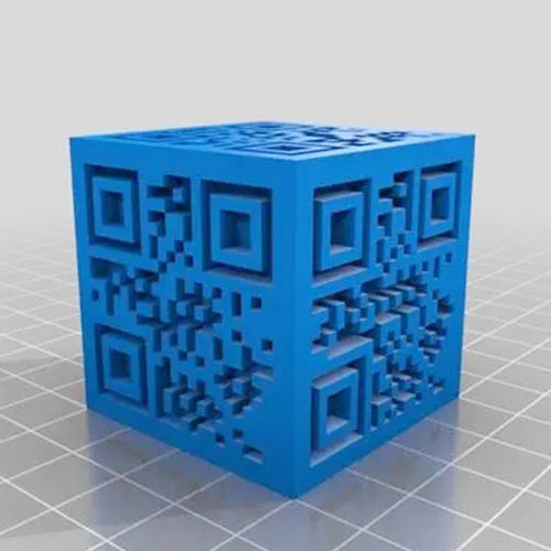 二维码骰子3d打印模型